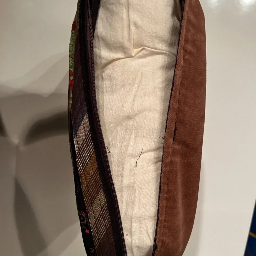Pillow - Handmade with Different Ribbons‎ Across it